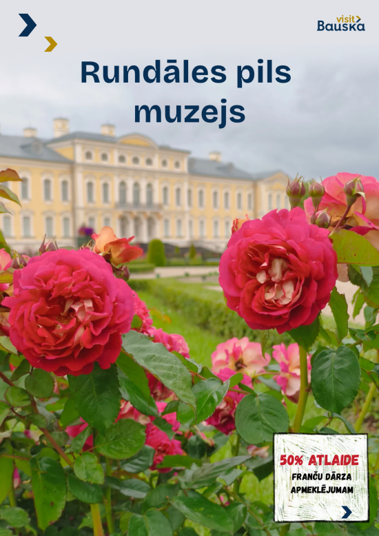 50% discount on tickets to the French Garden of Rundāle Palace