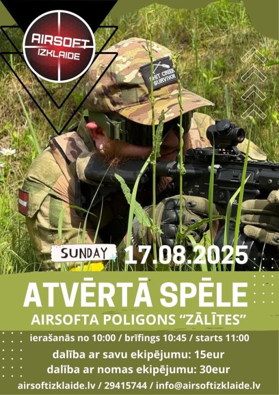 Atvērtā airsoft spēle