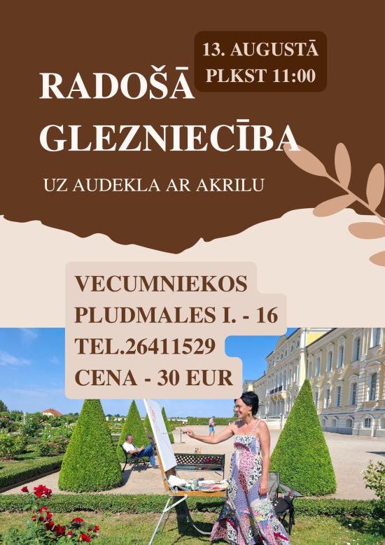 Gleznošanas meistarklase ar Andu Sproģi