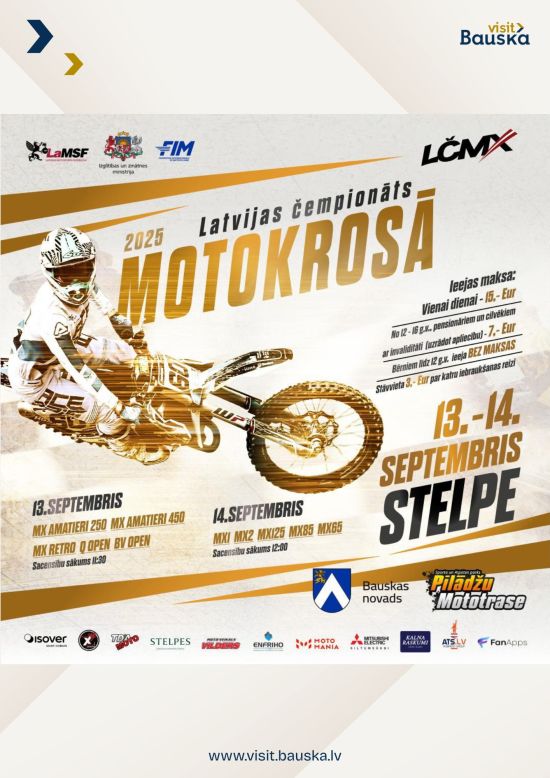 Latvian Motocross Championship in Stelpe