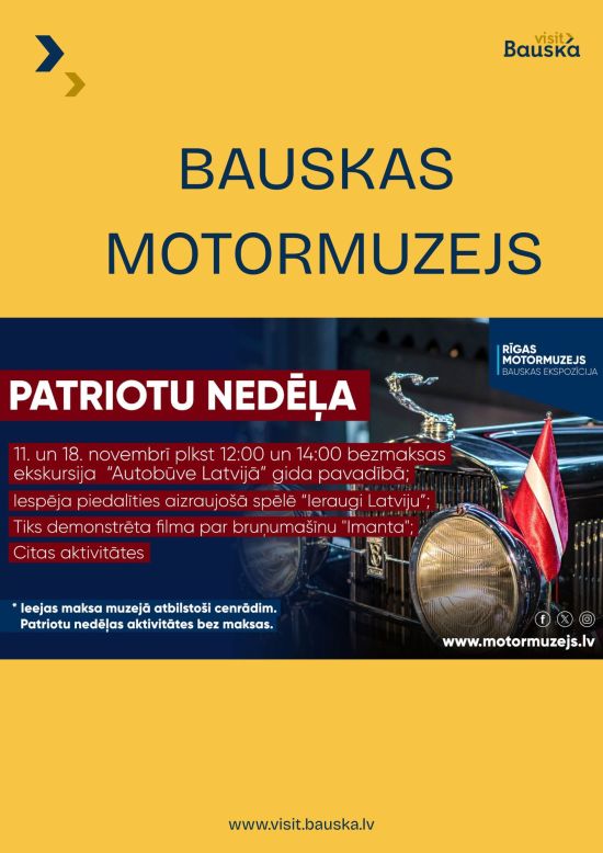 Patriotu nedēļa Bauskas motormuzejā