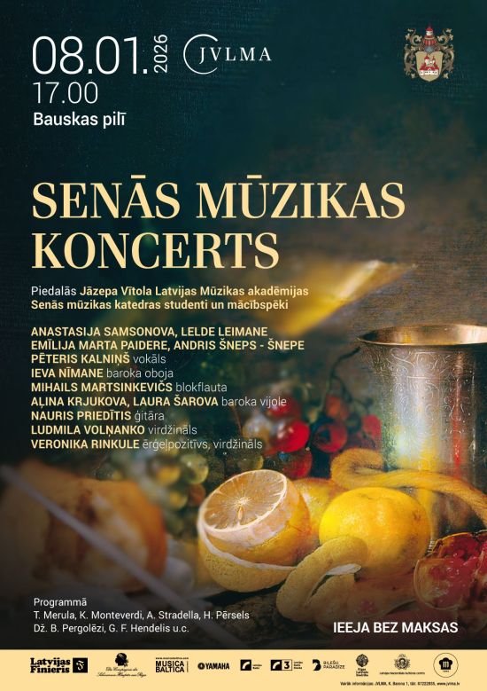 Senās mūzikas koncerts Bauskas pilī