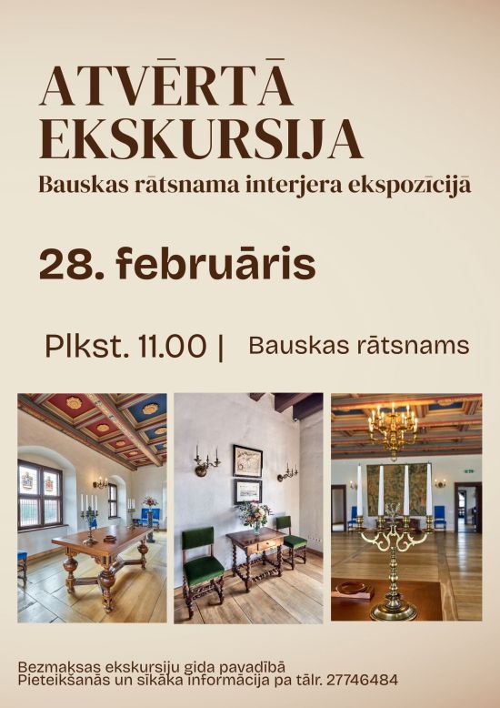 Atvērtā ekskursija Bauskas Rātsnamā