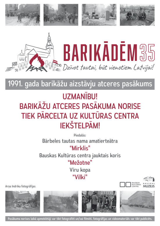 Barikāžu 35. gadadienas atceres pasākums Bauskā