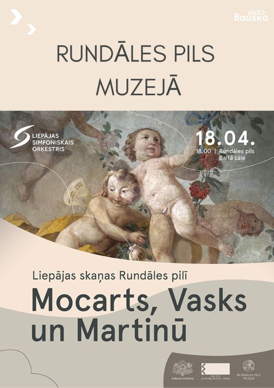 Liepājas skaņas Rundāles pilī. Mocarts, Vasks un Martinū 