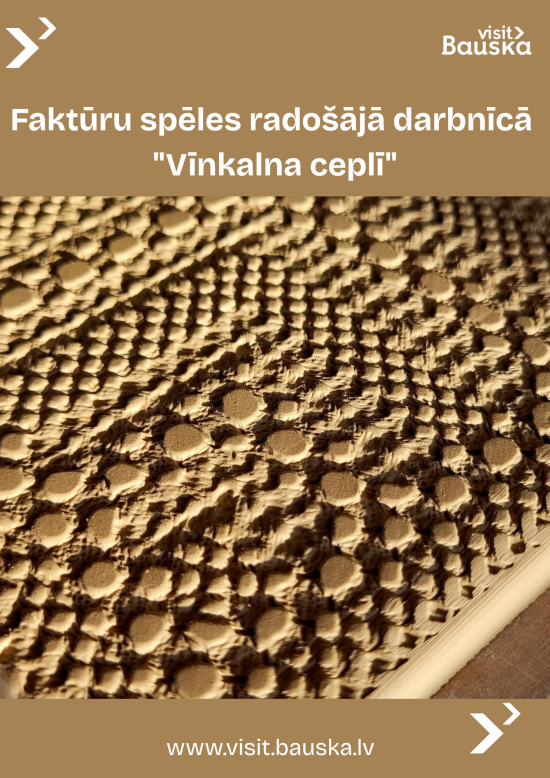 Faktūru spēles radošajā darbnīcā 