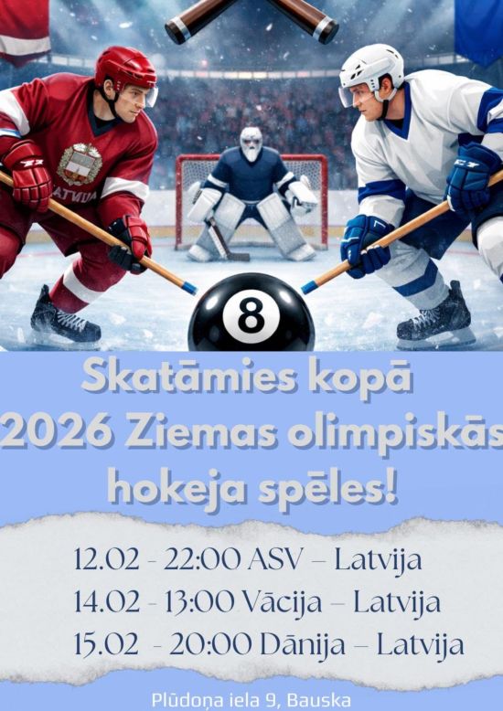 Skatāmies kopā 2026 ziemas olimpiskās hokeja spēles