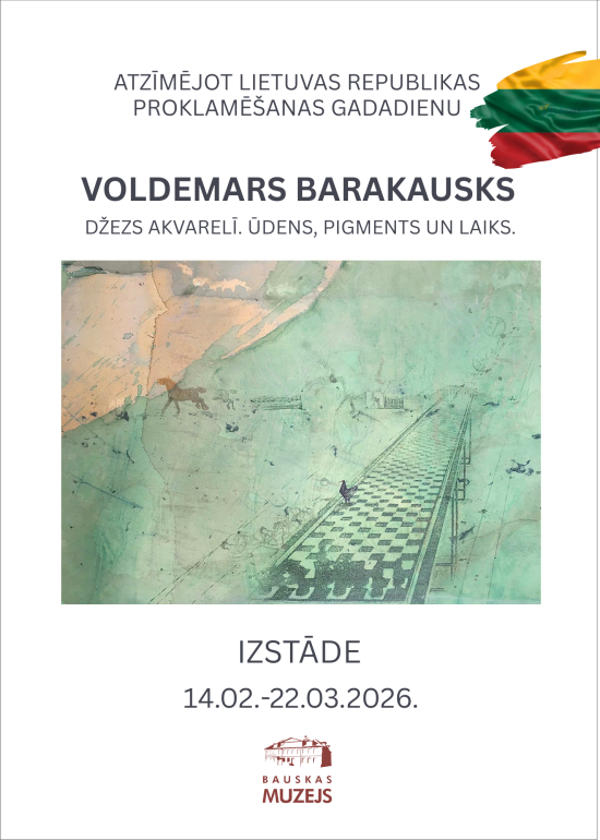 Voldemaras Barakauskase akvarellinäitus „Džäss akvarellis. Vesi, pigment ja aeg“