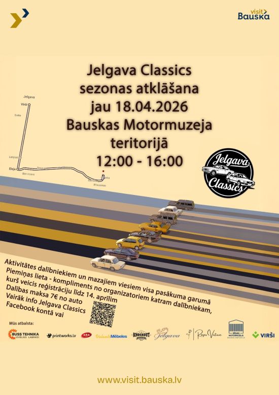 Jelgava Classics hooaja avamine Bauska Automuuseumis