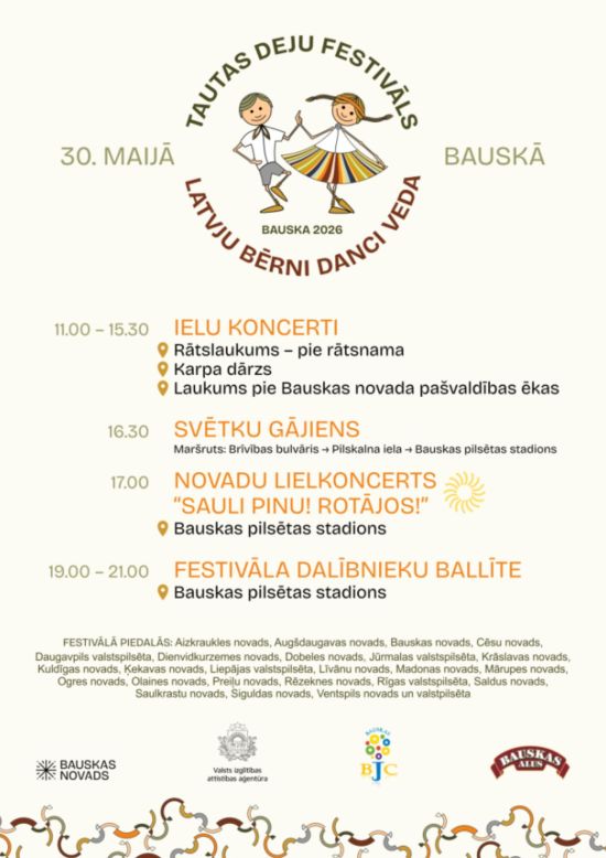 Folk Dance Festival “Latvian Children Led the Dance”