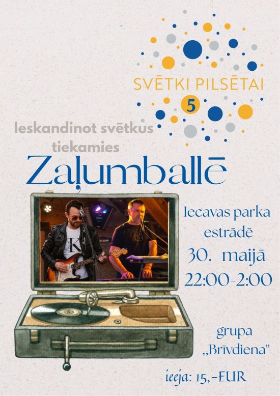 Zaļumballe Iecavas parka estrādē