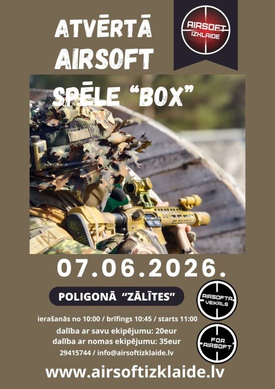 Avatud mäng airsofti polügoonil 