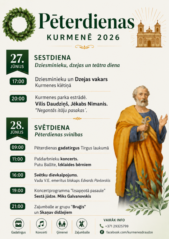 Švęskime Šv. Petro dieną Kurmene!