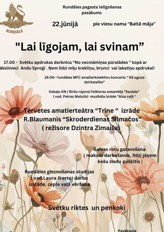 Jaanipäeva tähistamine Rundāles
