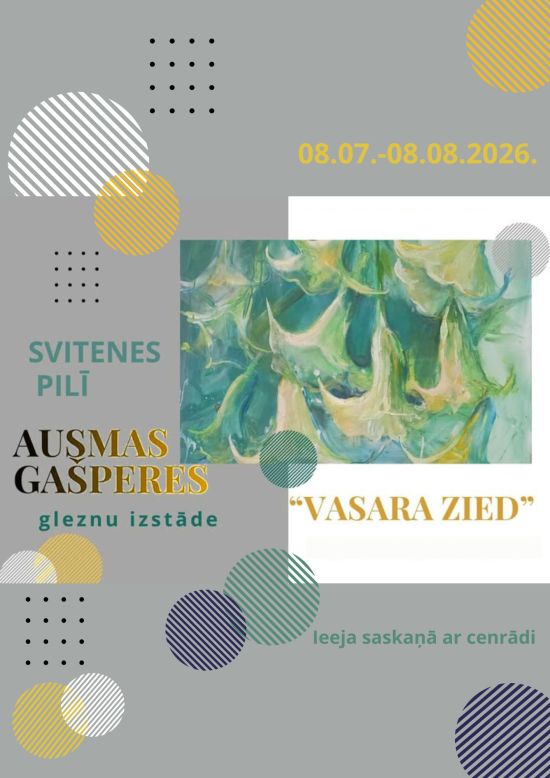 Ausmas Gašperes painting exhibition