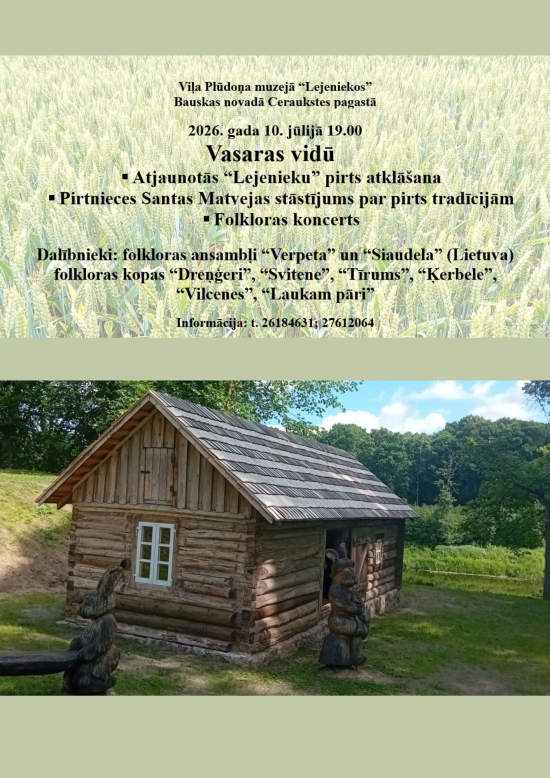 Renoveeritud „Lejenieku“ saunahoonete avamine