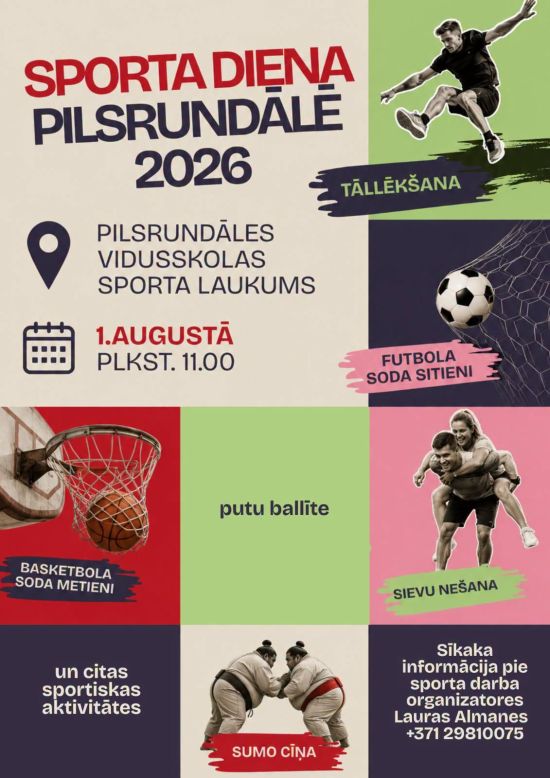 Sporta diena Pilsrundālē