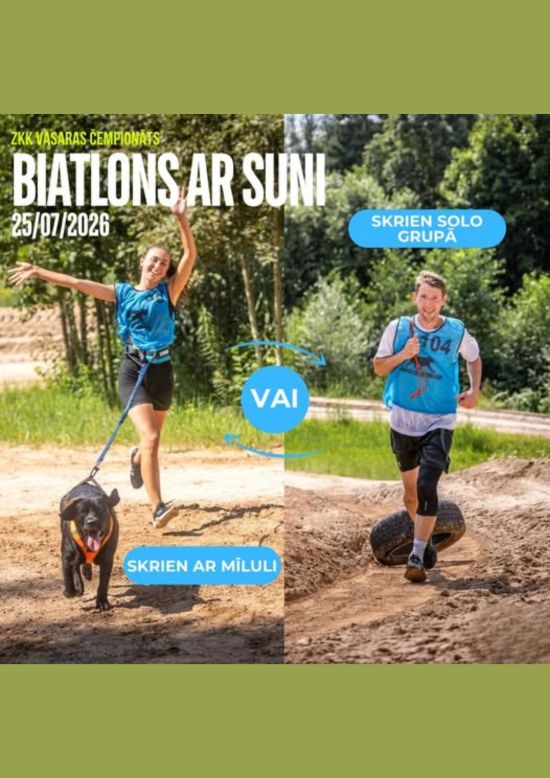  ZKK VASARAS ČEMPIONĀTS BIATLONS AR SUNI'2026