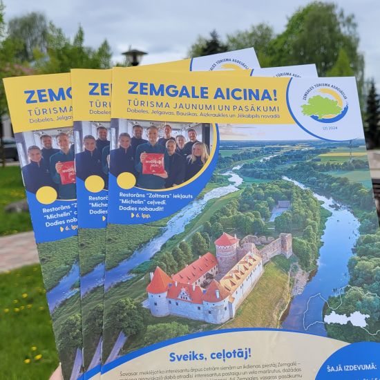 Izdots tūrisma jaunumu un pasākumu ceļvedis 2024.gada tūrisma sezonai  “Zemgale aicina!”